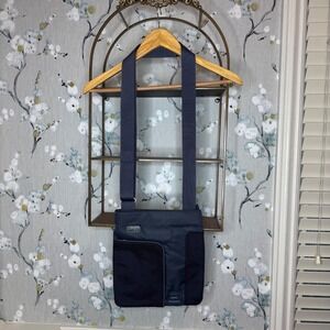 Tumi T-Tech Crossbody Bag Navy Blue Ballistic Nylon Slim Messenger Travel Tech